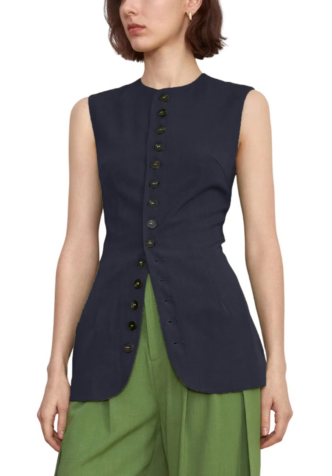 Women's blue vest