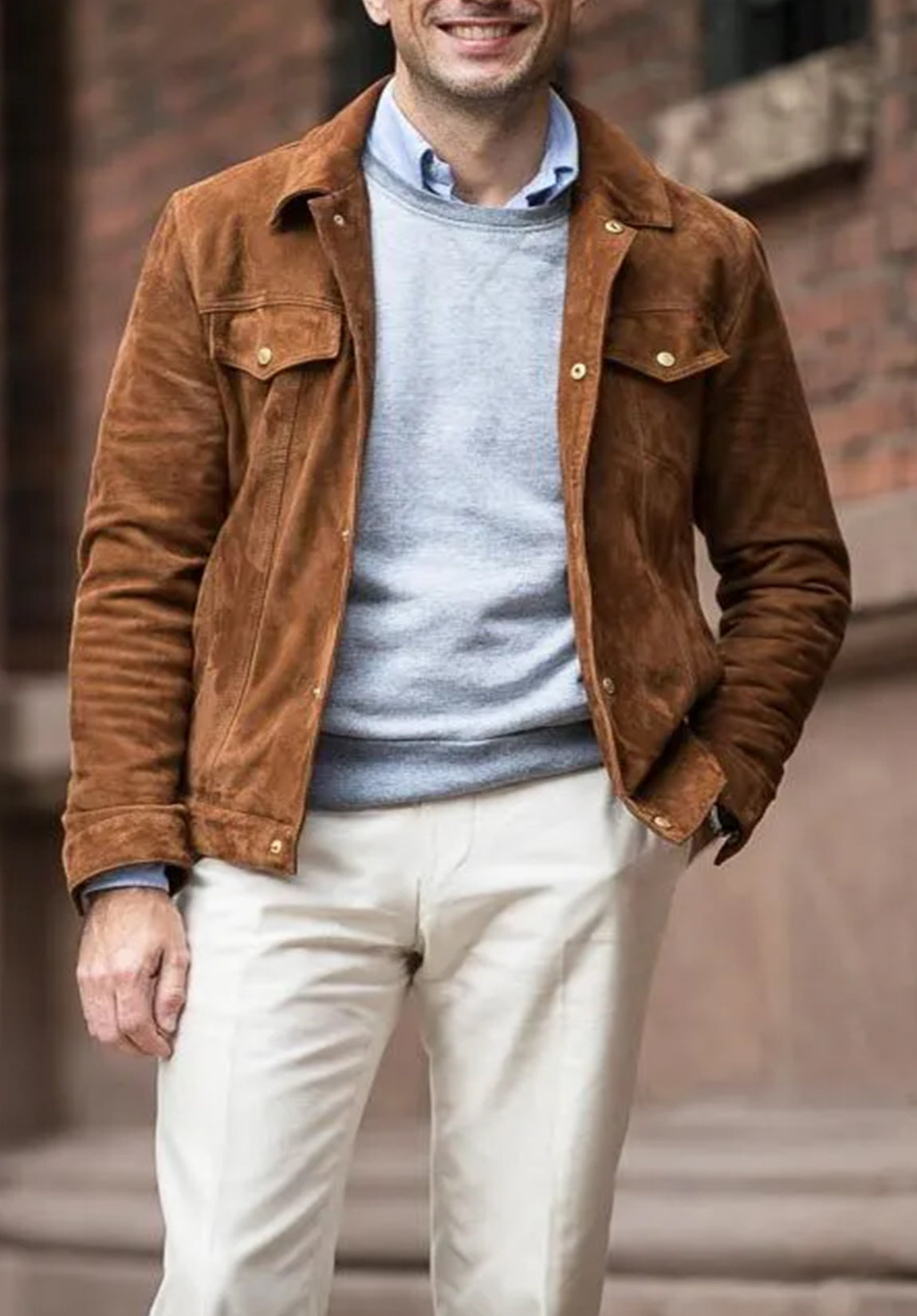 men suede jacket