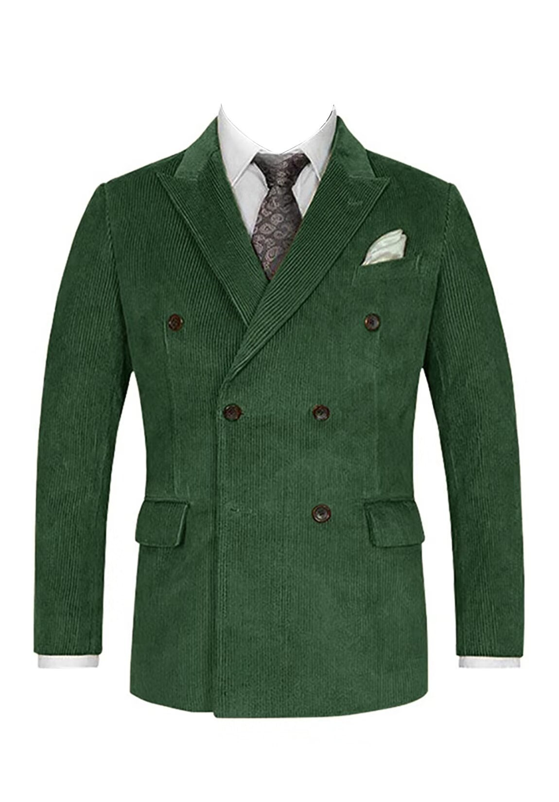 Men's green corduroy jacket
