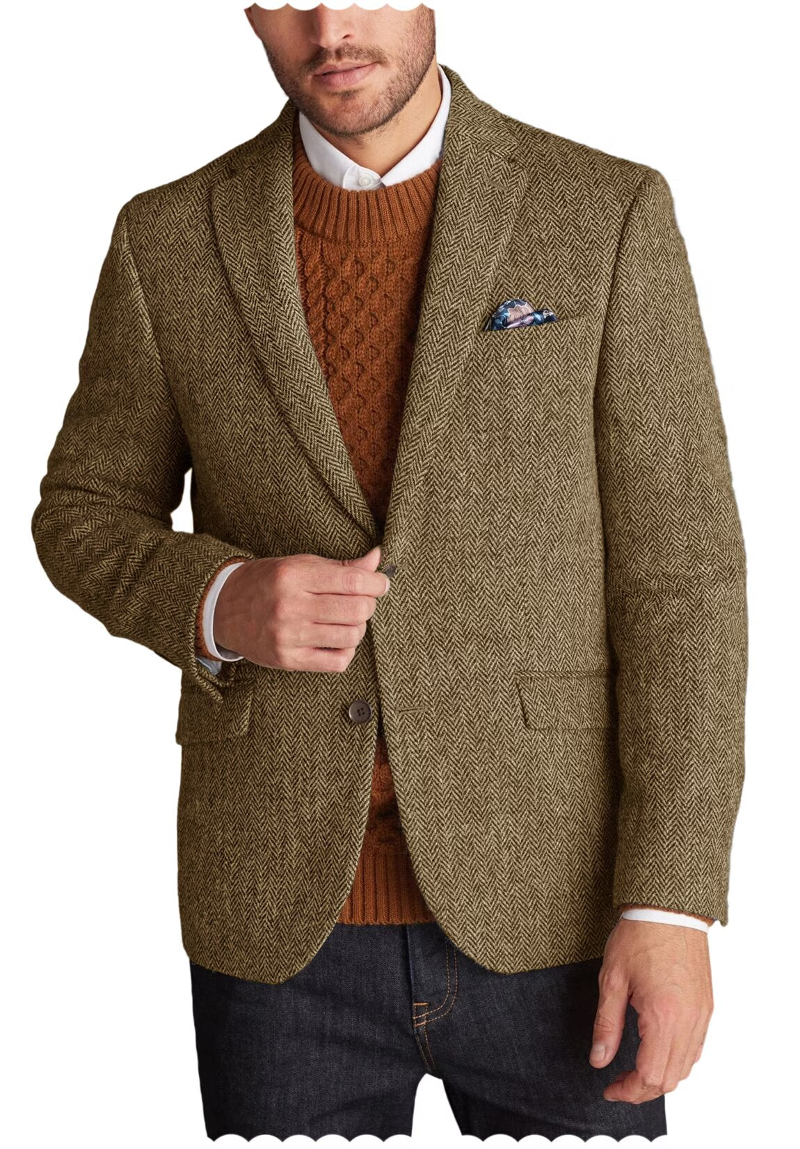Men Tweed Jacket