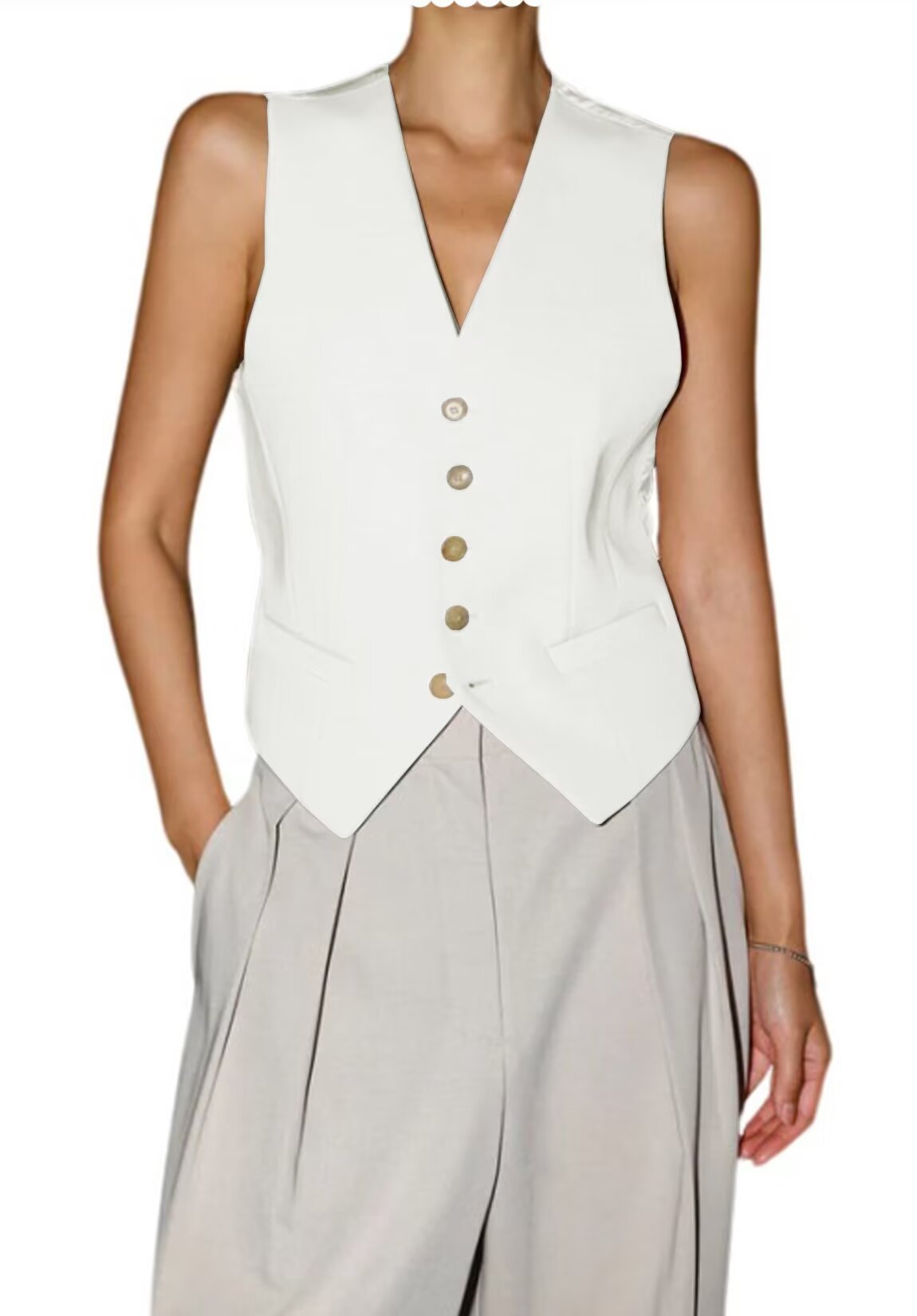 Women's ivory vest