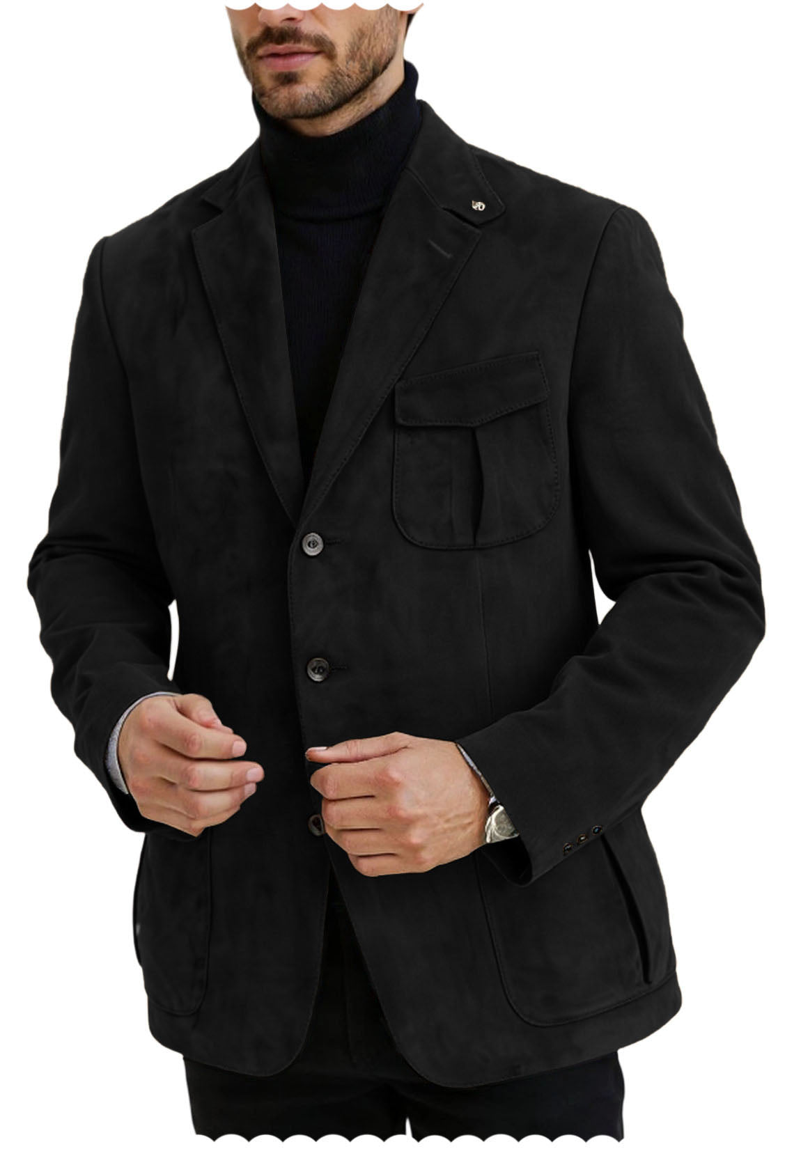 men suede jacket