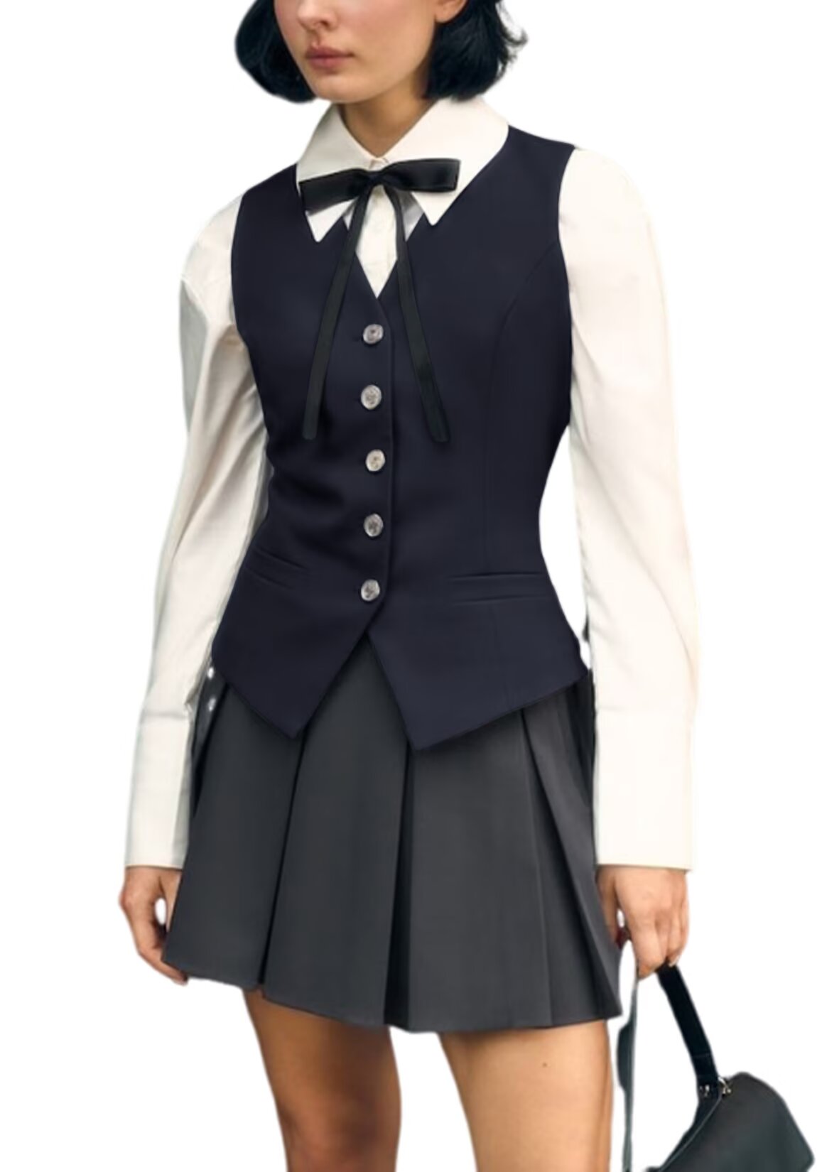 Women's blue vest