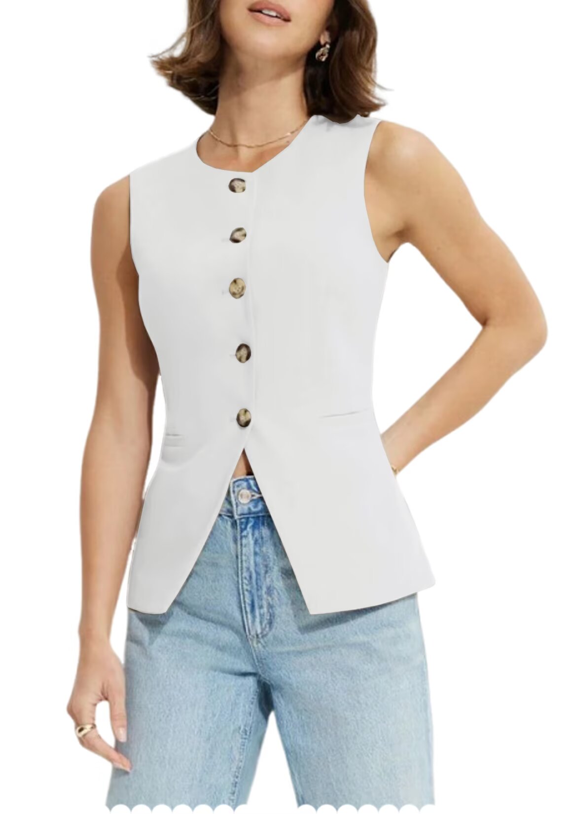Women's ivory vest