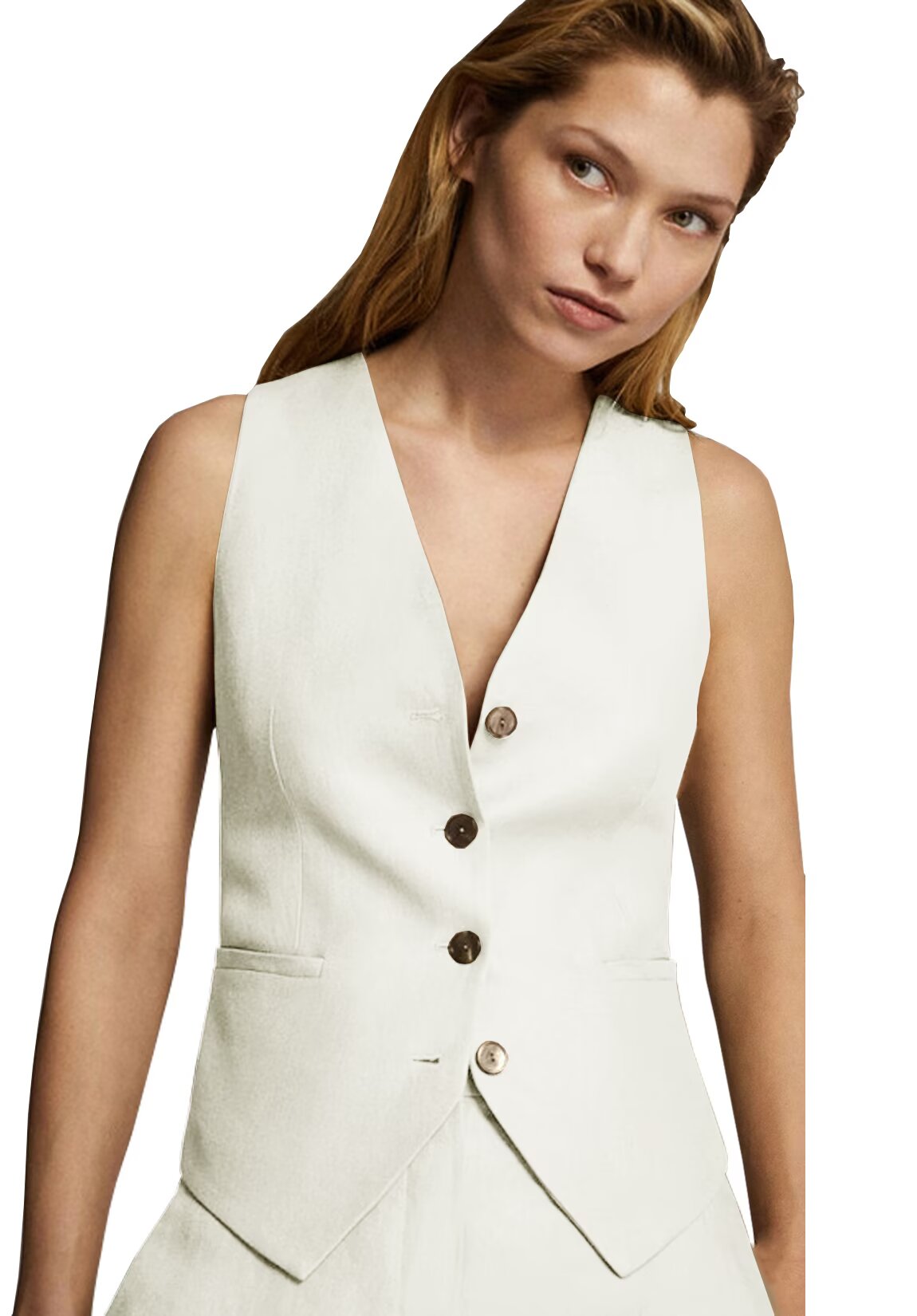 Women's ivory vest