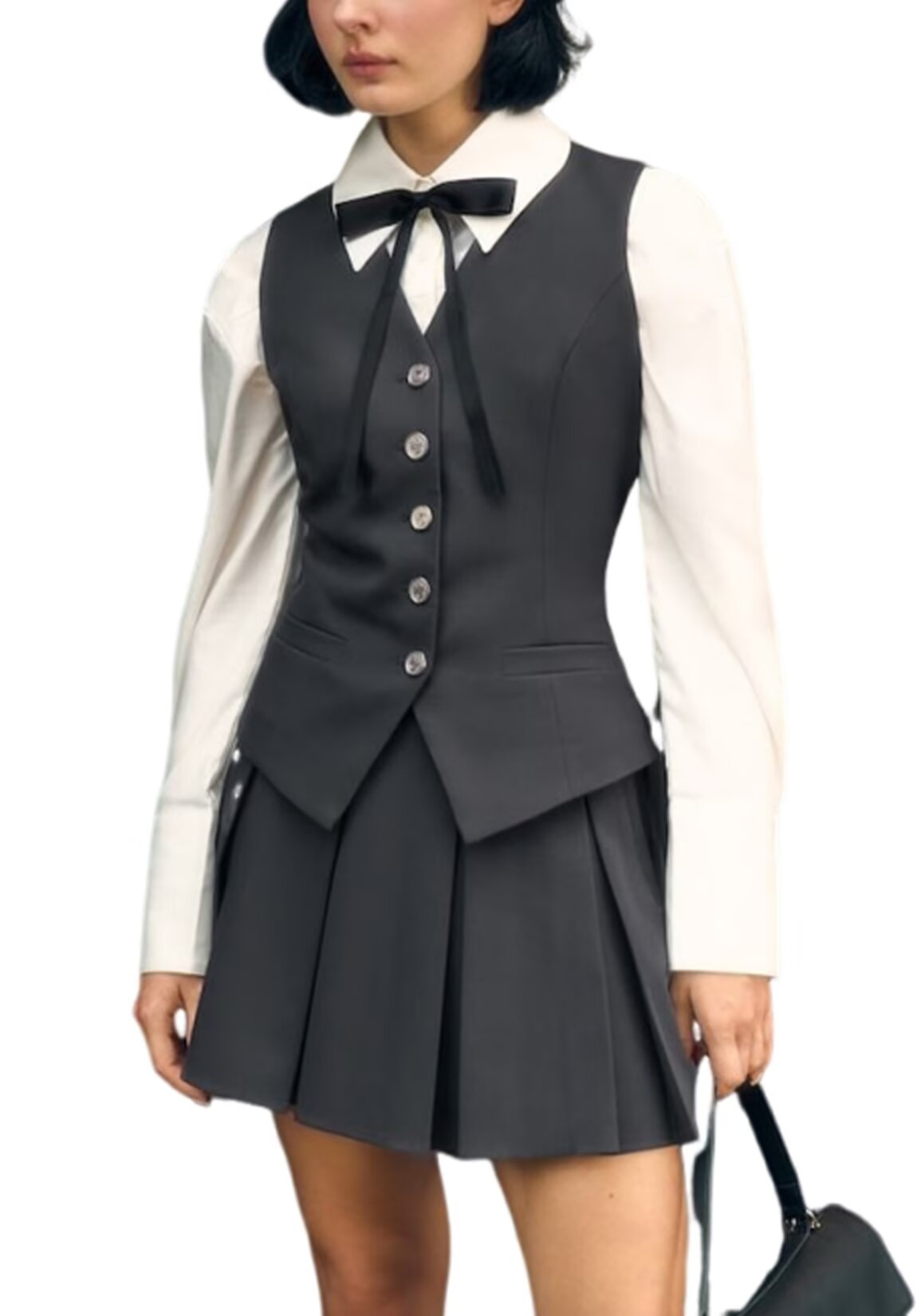 Women's grey vest