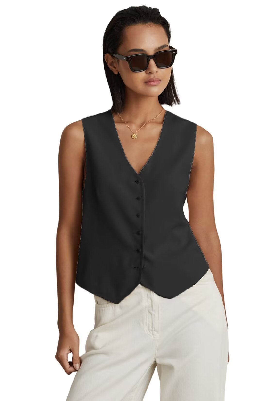 Women's black vest