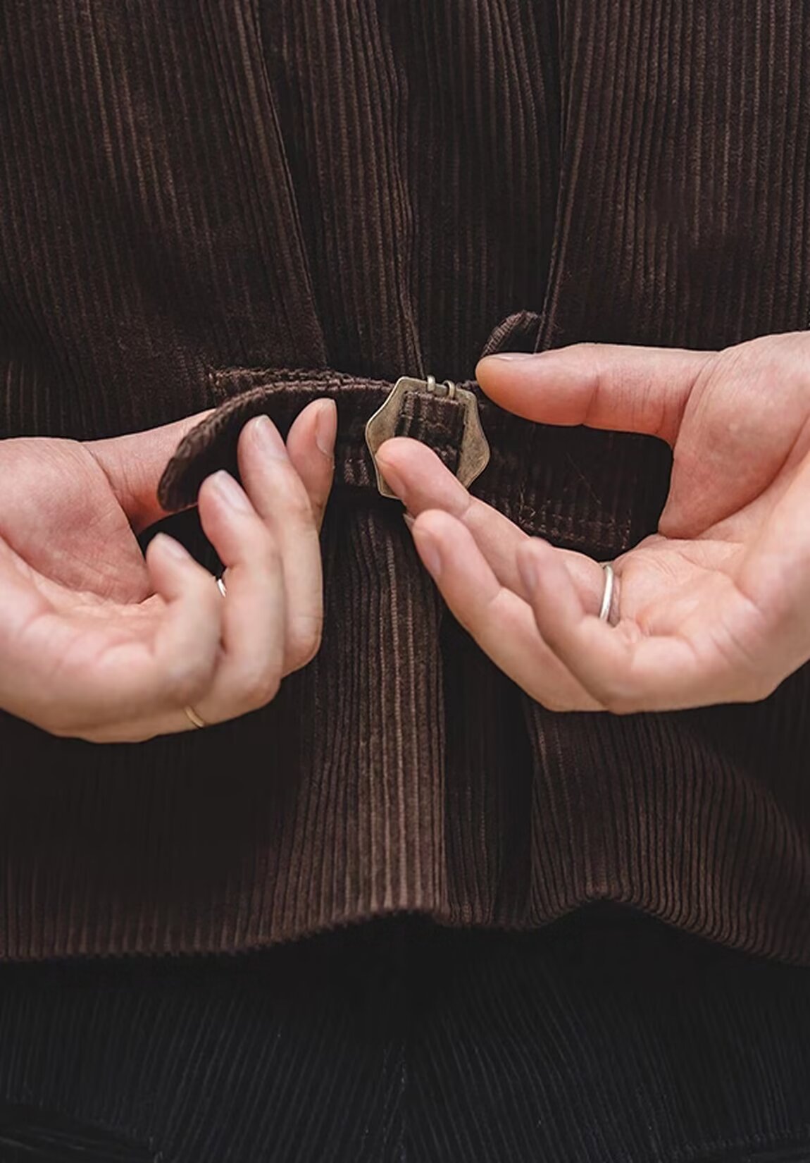 Men's navy blue corduroy vest
