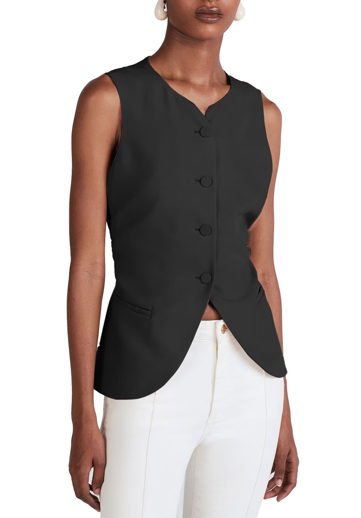 Women's black vest