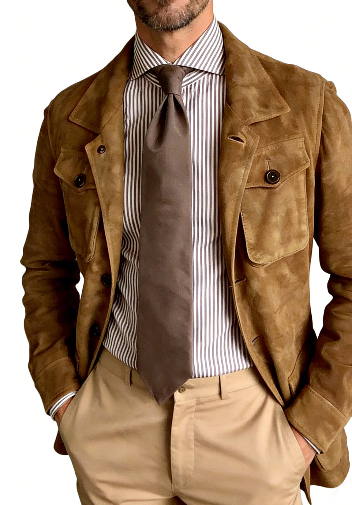 Men's suede jacket