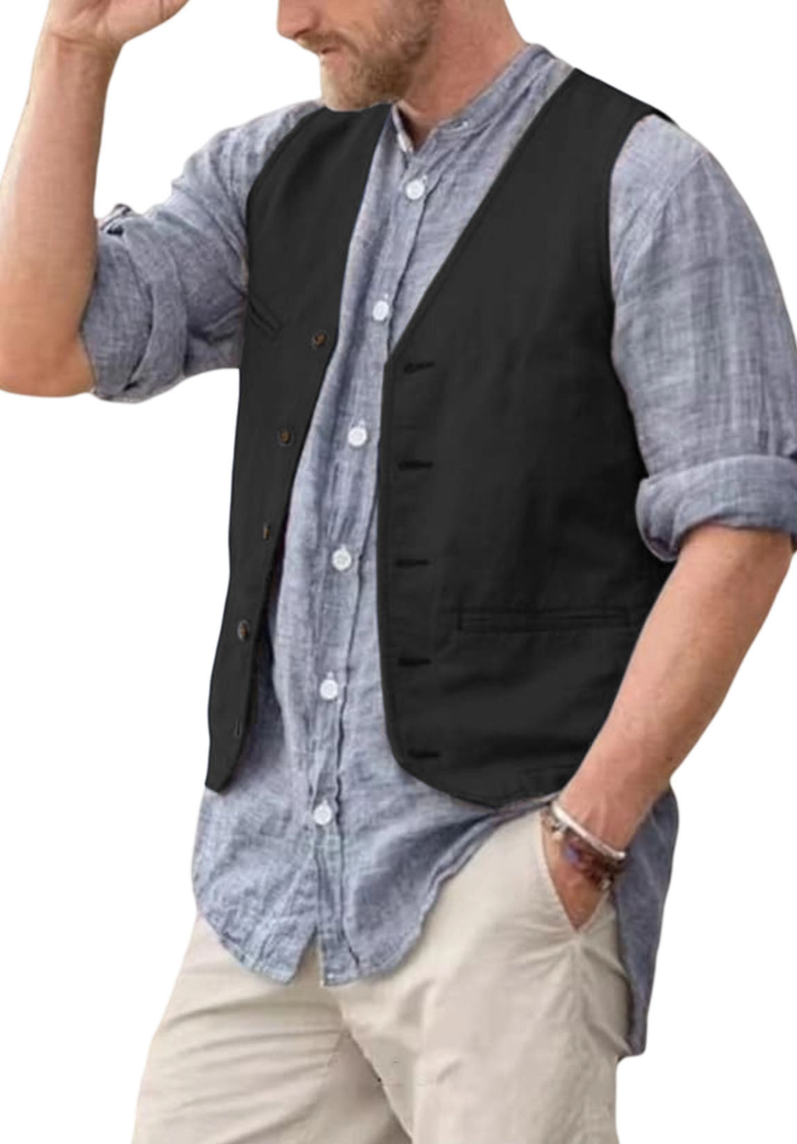Men's suit vest  Black