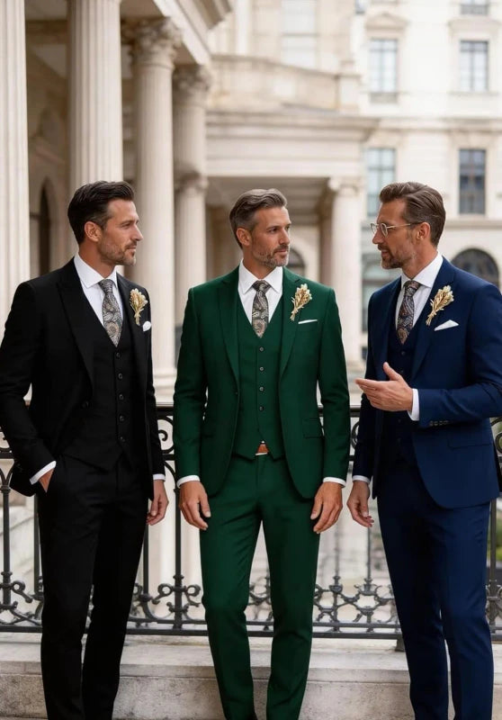 Men's Tuxedo Suit Elegant Slim Fit for Evening Gala