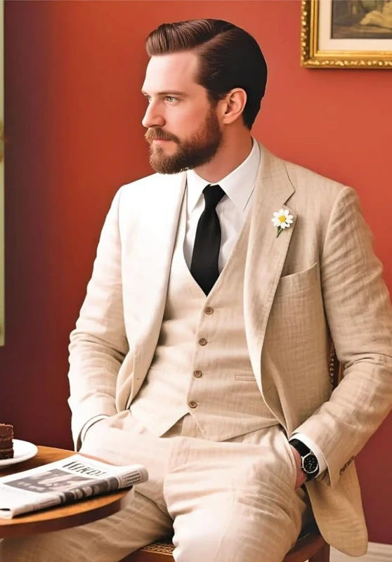 Men Linen Suit
