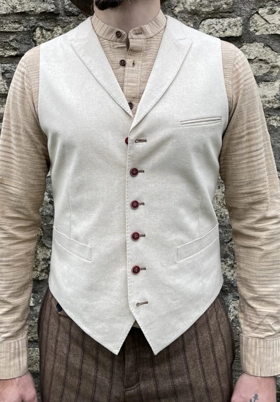 Men's Linen Vest
