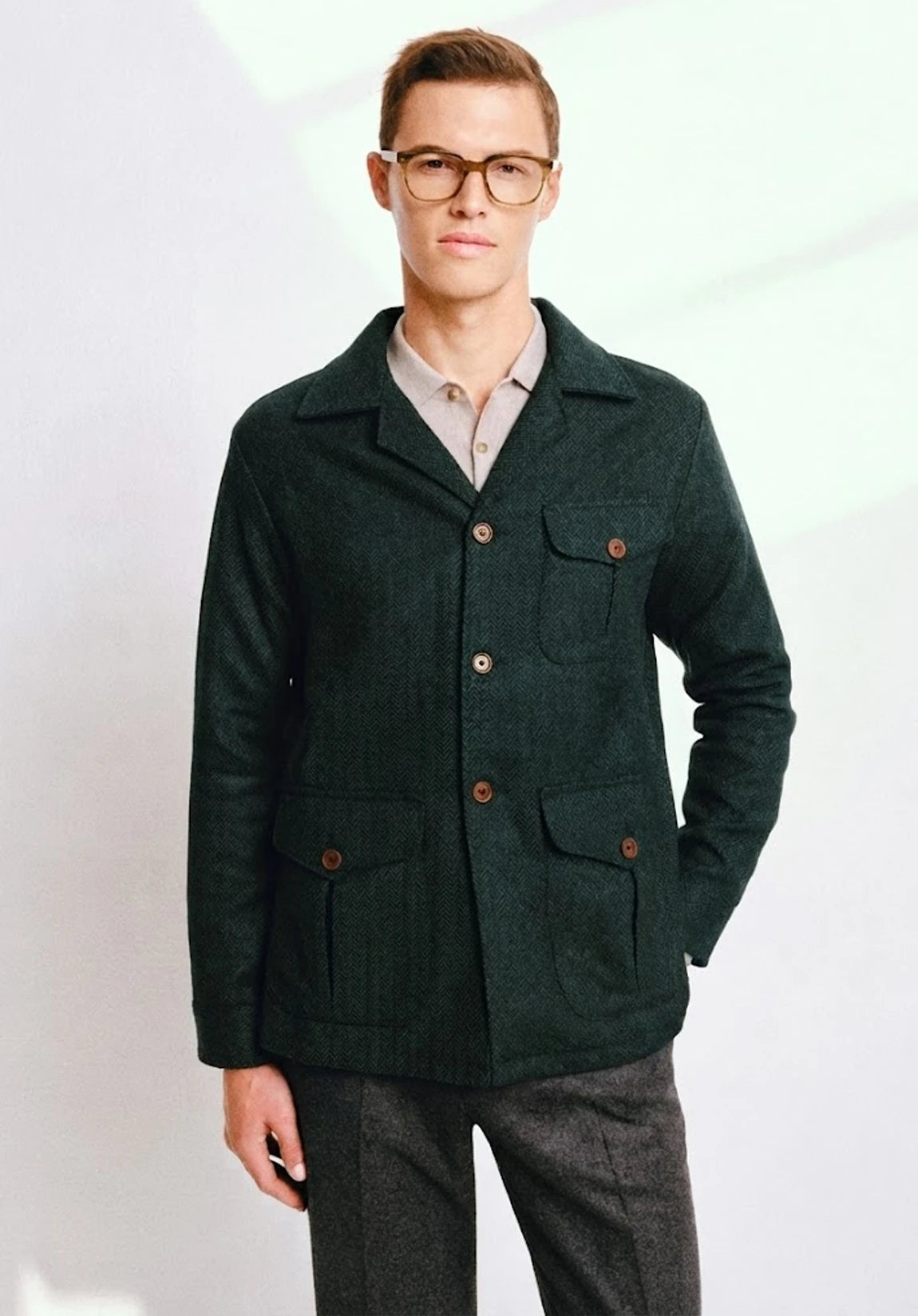 Men's herringbone jacket