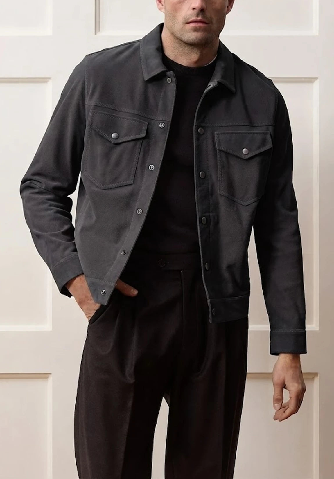 Men's suede jacket