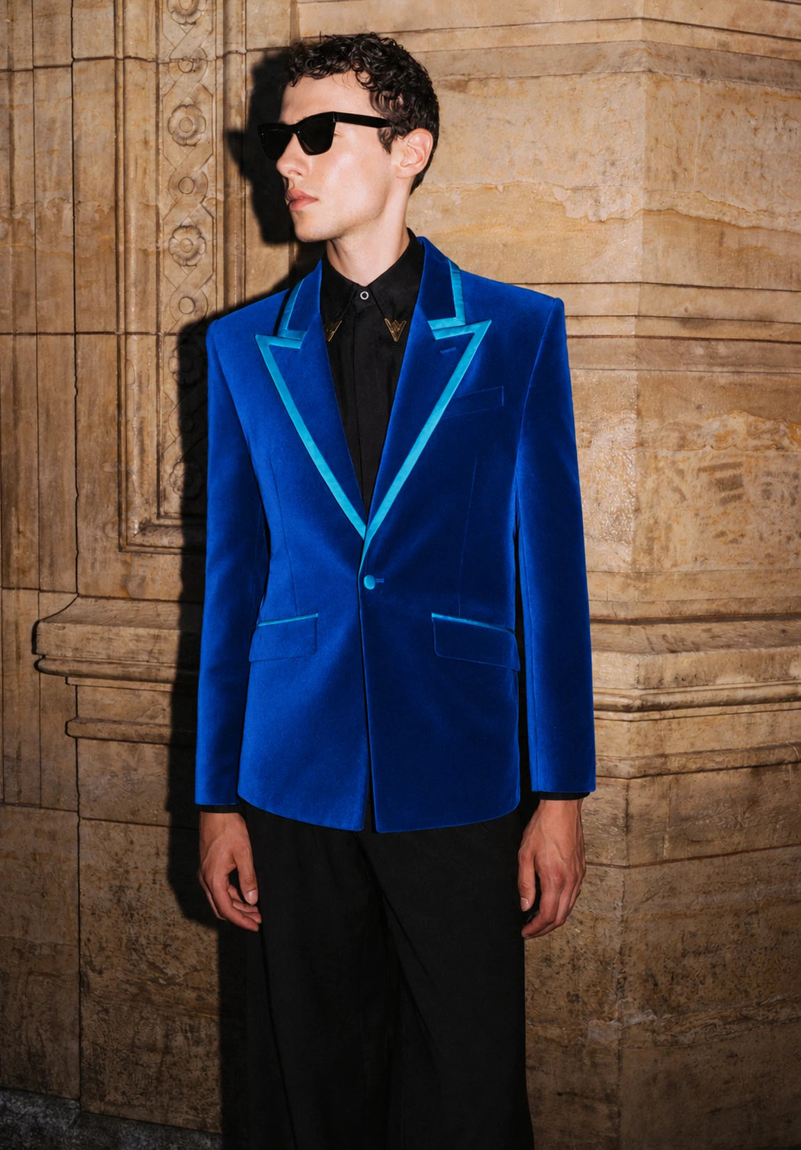 Men's velvet jacket