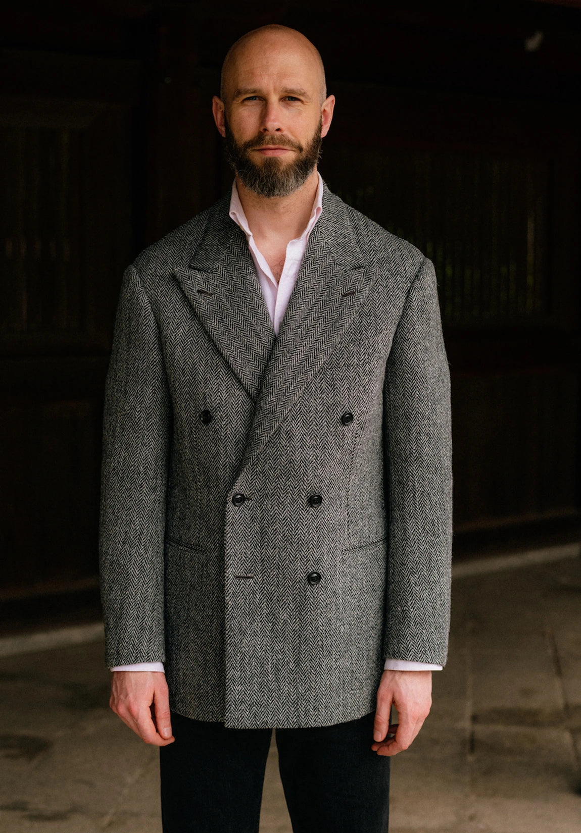 Men's herringbone jacket
