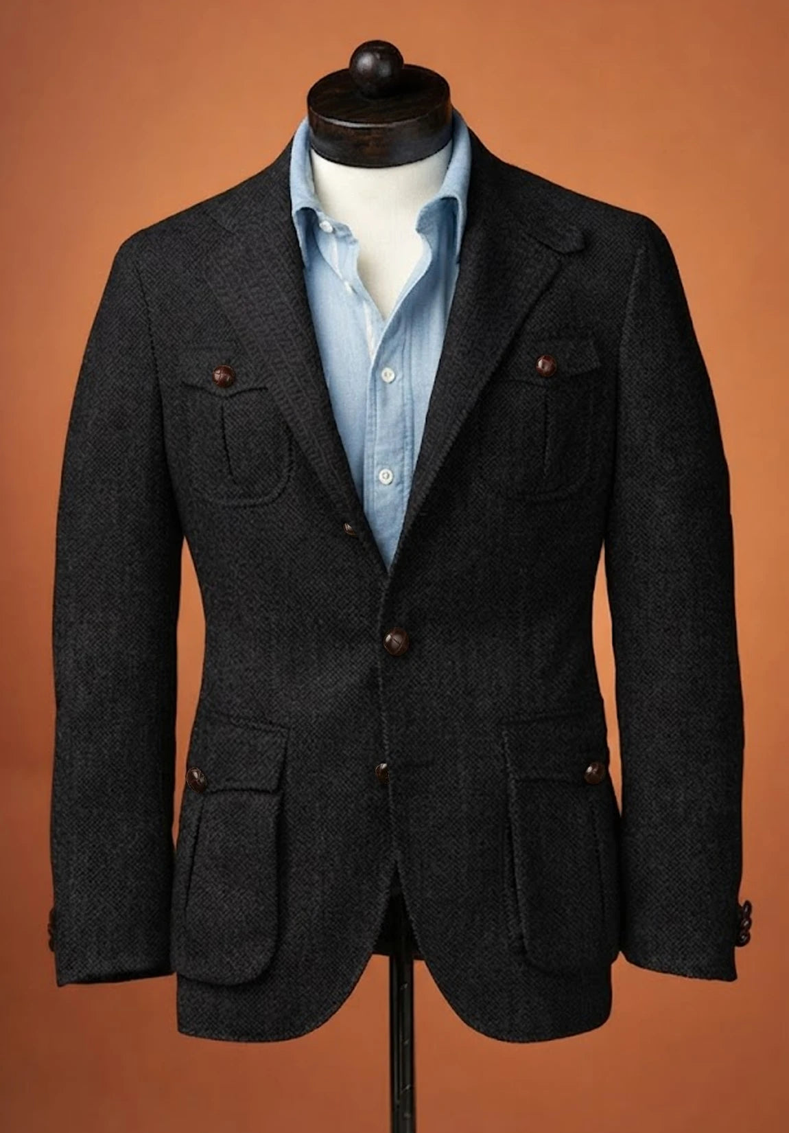 Men's herringbone jacket