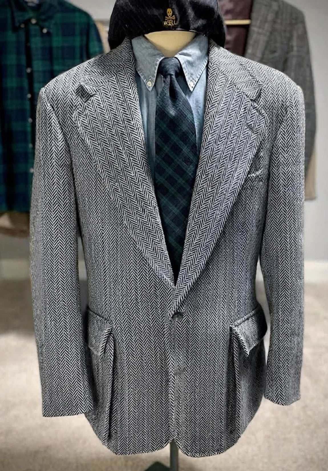 Men's herringbone jacket