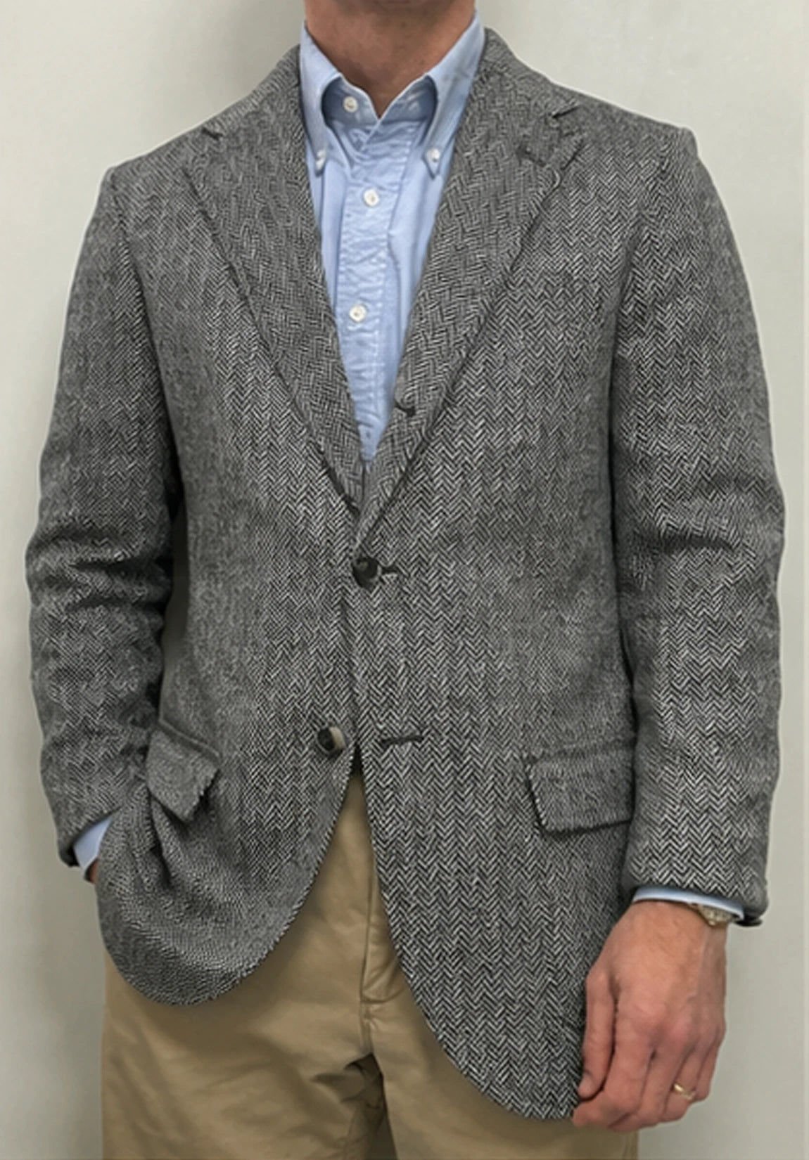 Men's herringbone jacket