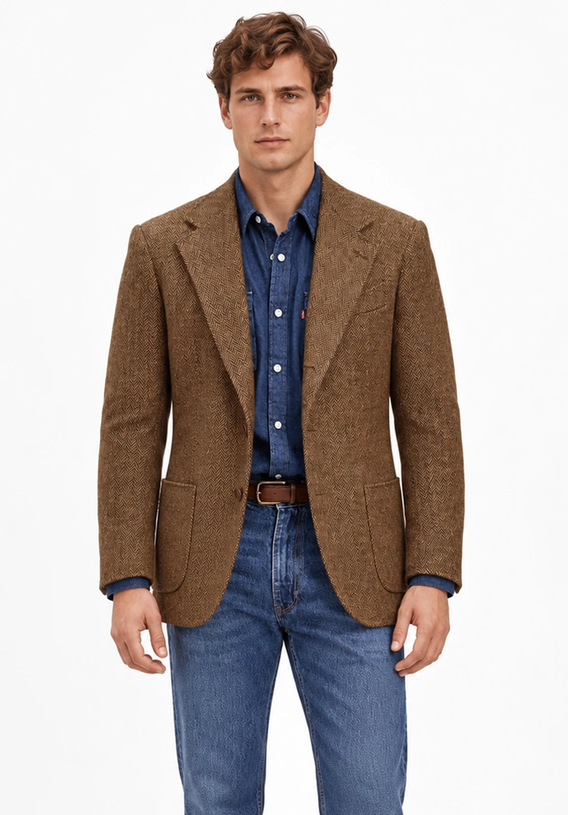 Men's herringbone jacket