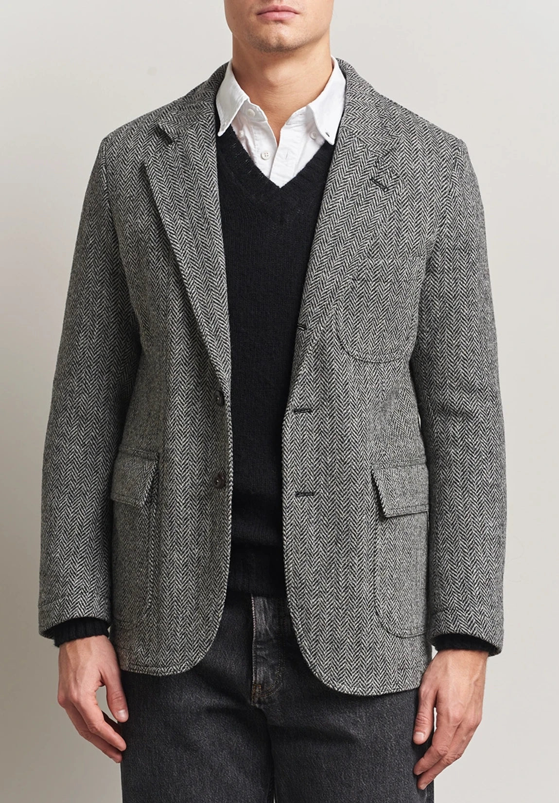 Men's herringbone jacket