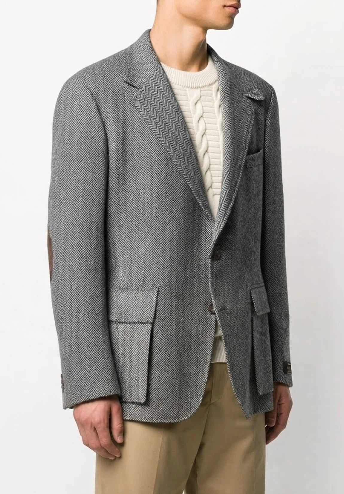 Men's herringbone jacket