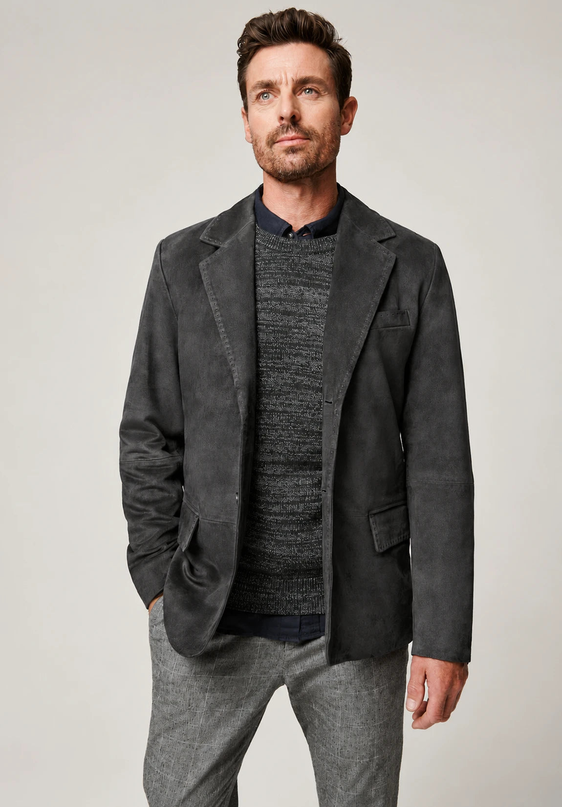 Men's suede jacket