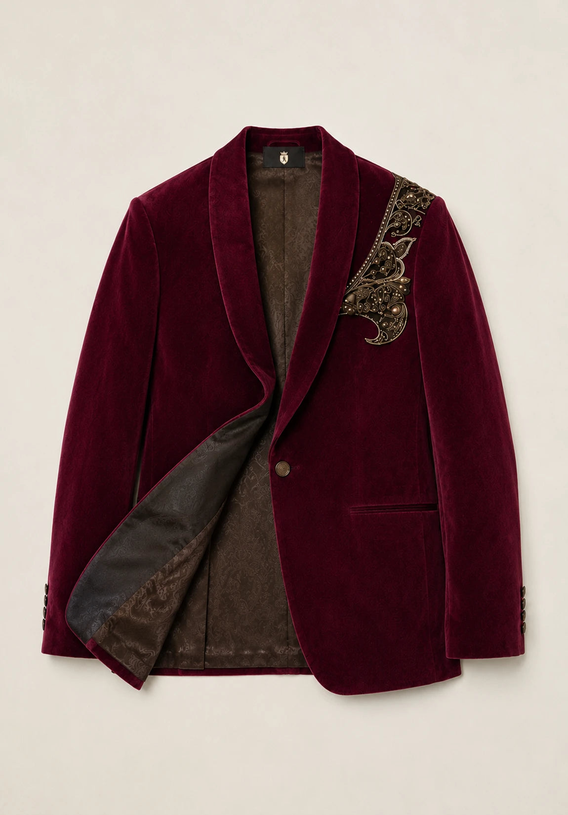 Men's velvet jacket