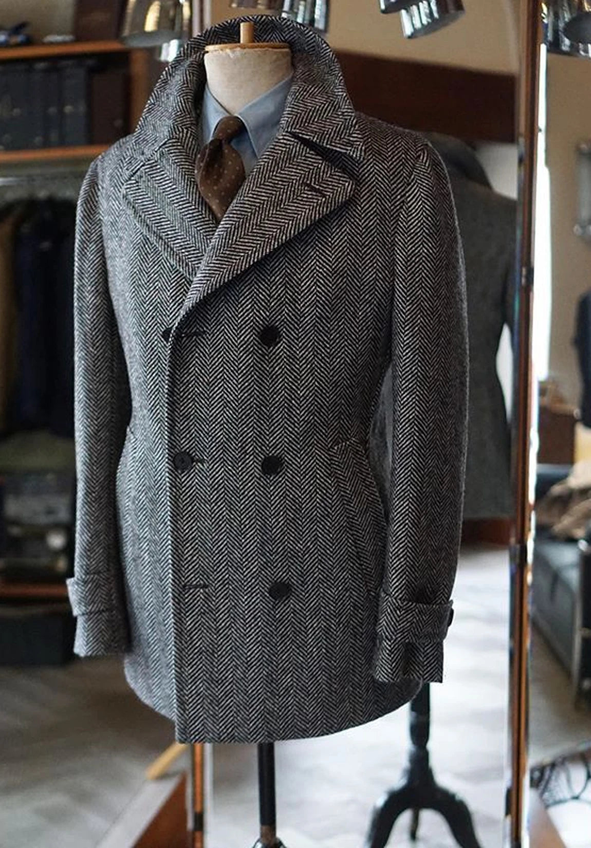Men's herringbone jacket