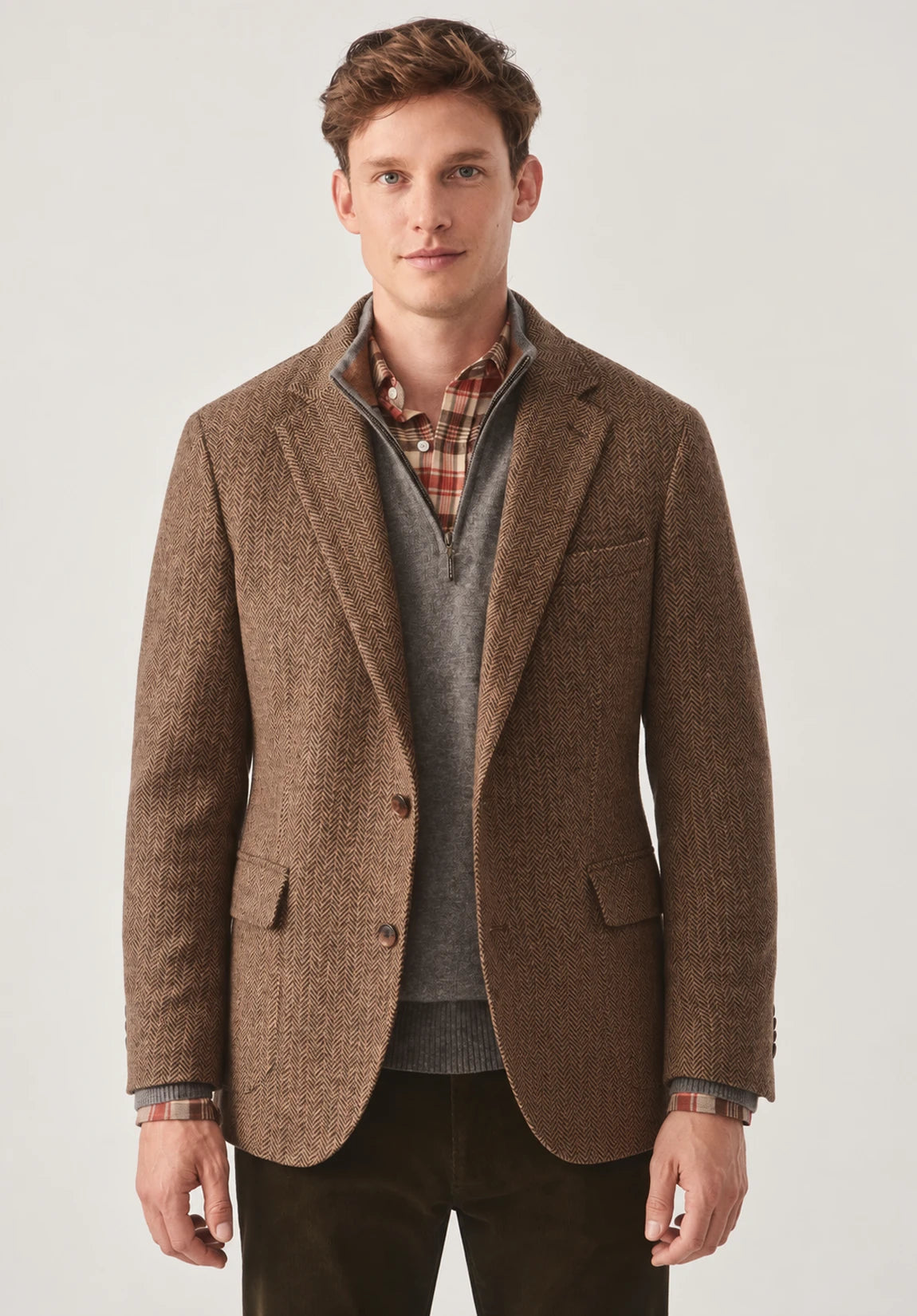 Men's herringbone jacket