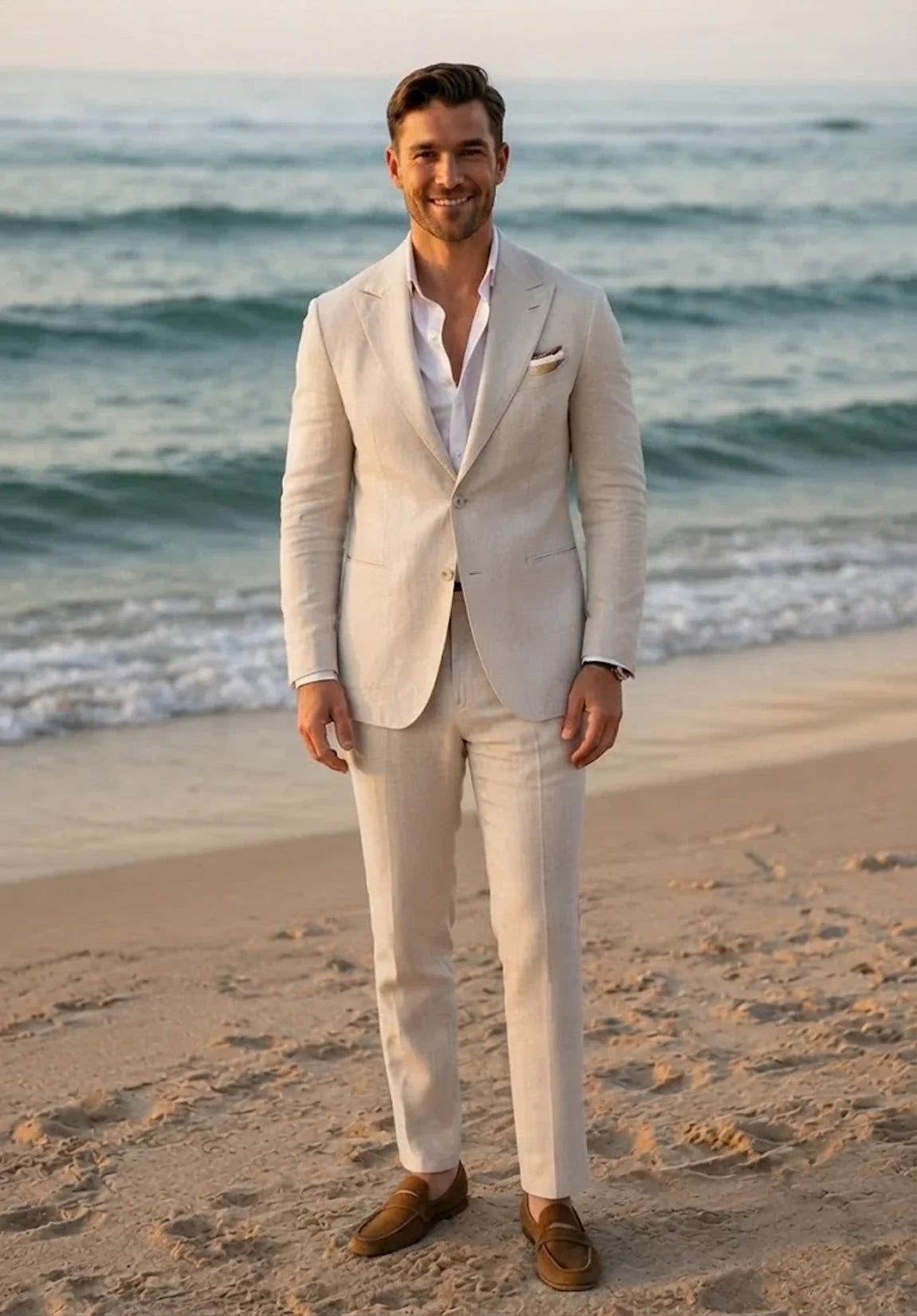 Men Linen Suit