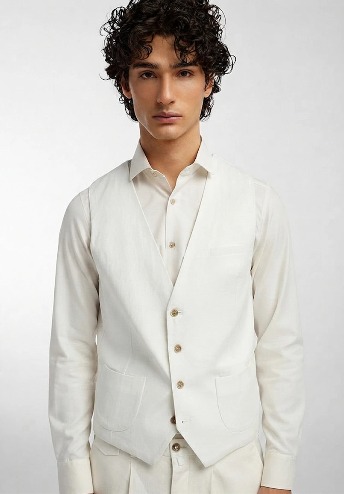 Men's Linen Vest