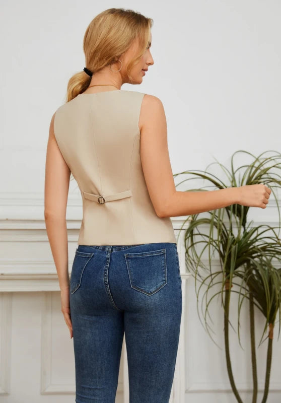 Women's khaki vest 
