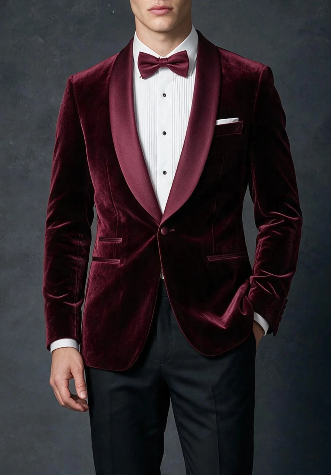 Men's velvet jacket