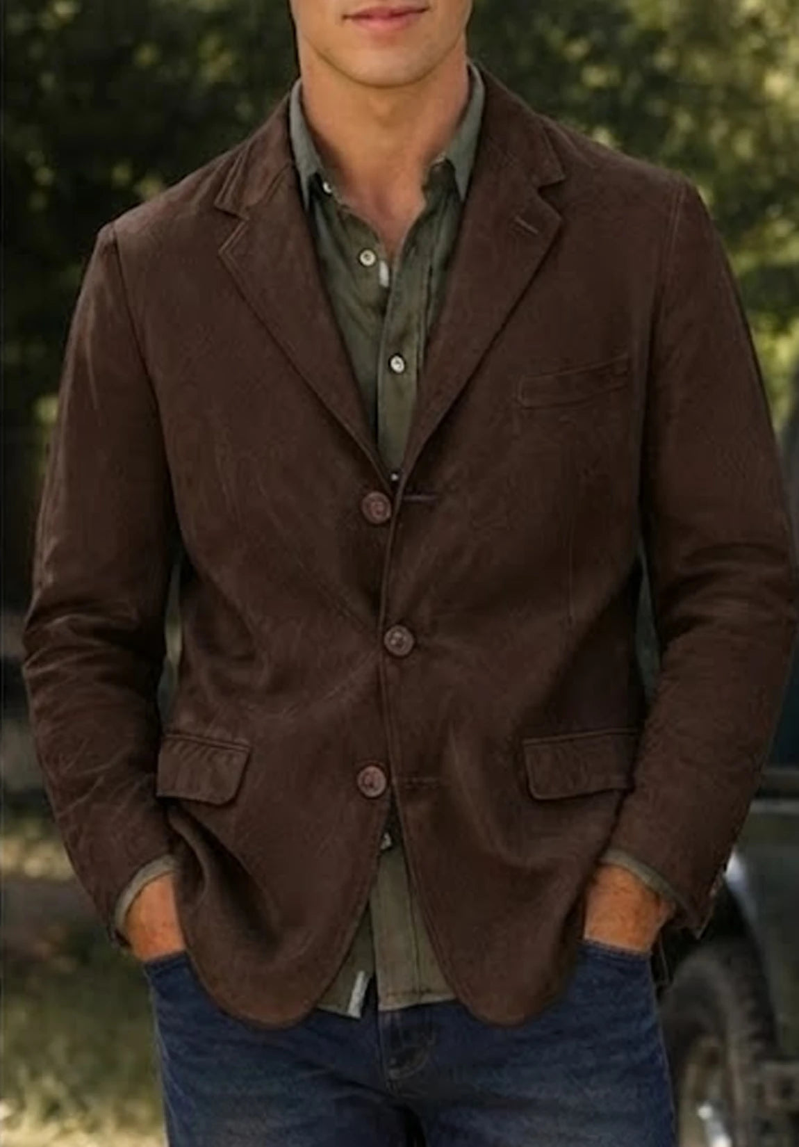 Men's suede jacket