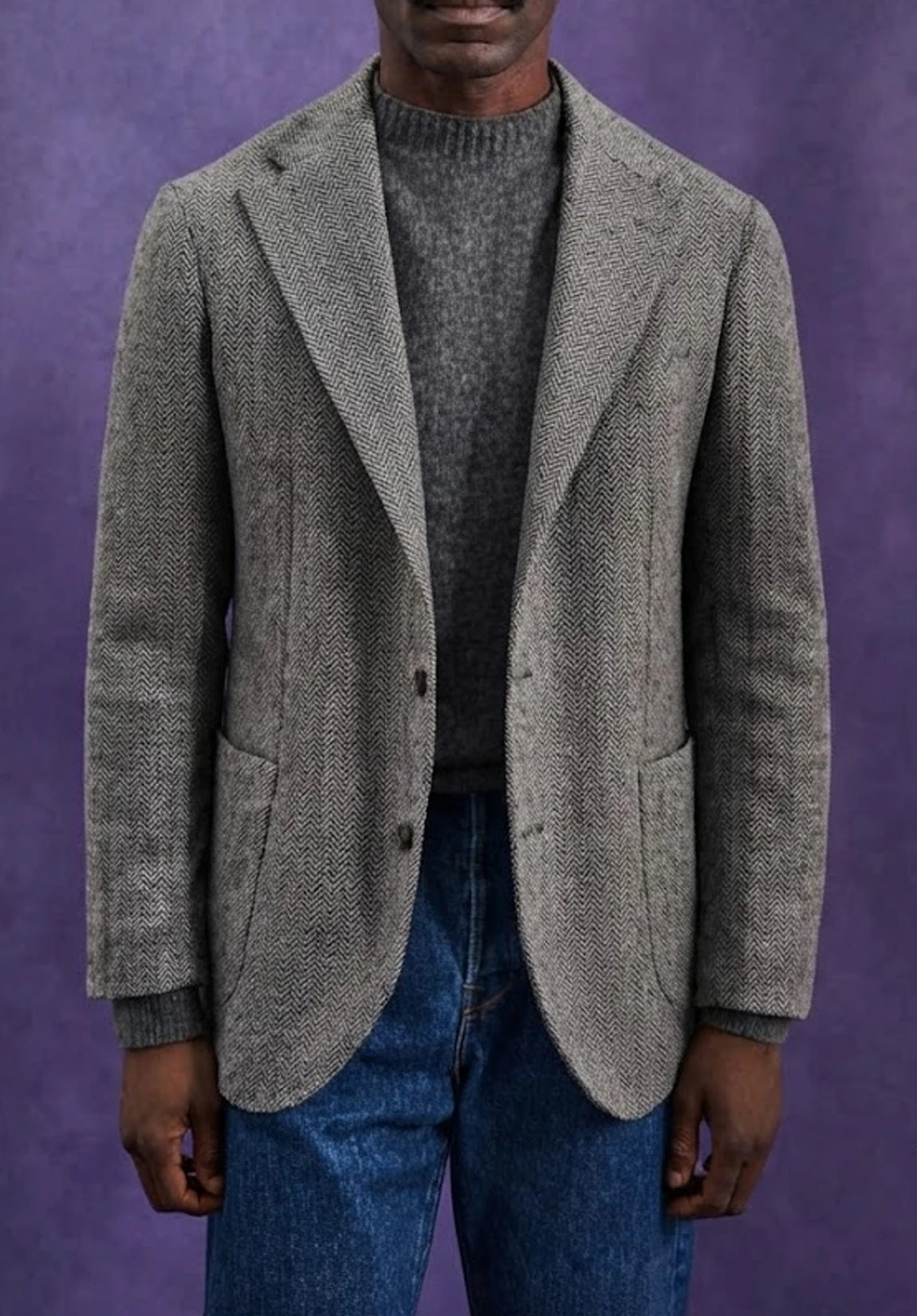 Men's herringbone jacket