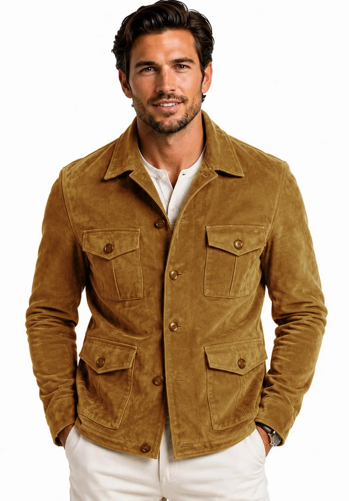 Men's suede jacket