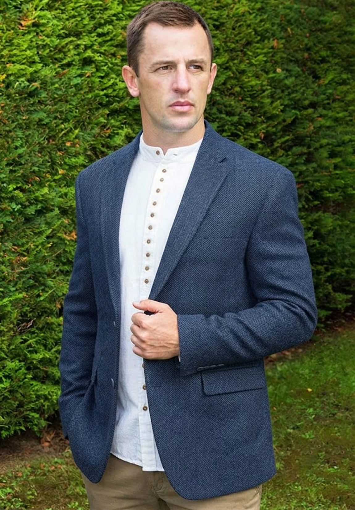 Men's herringbone jacket