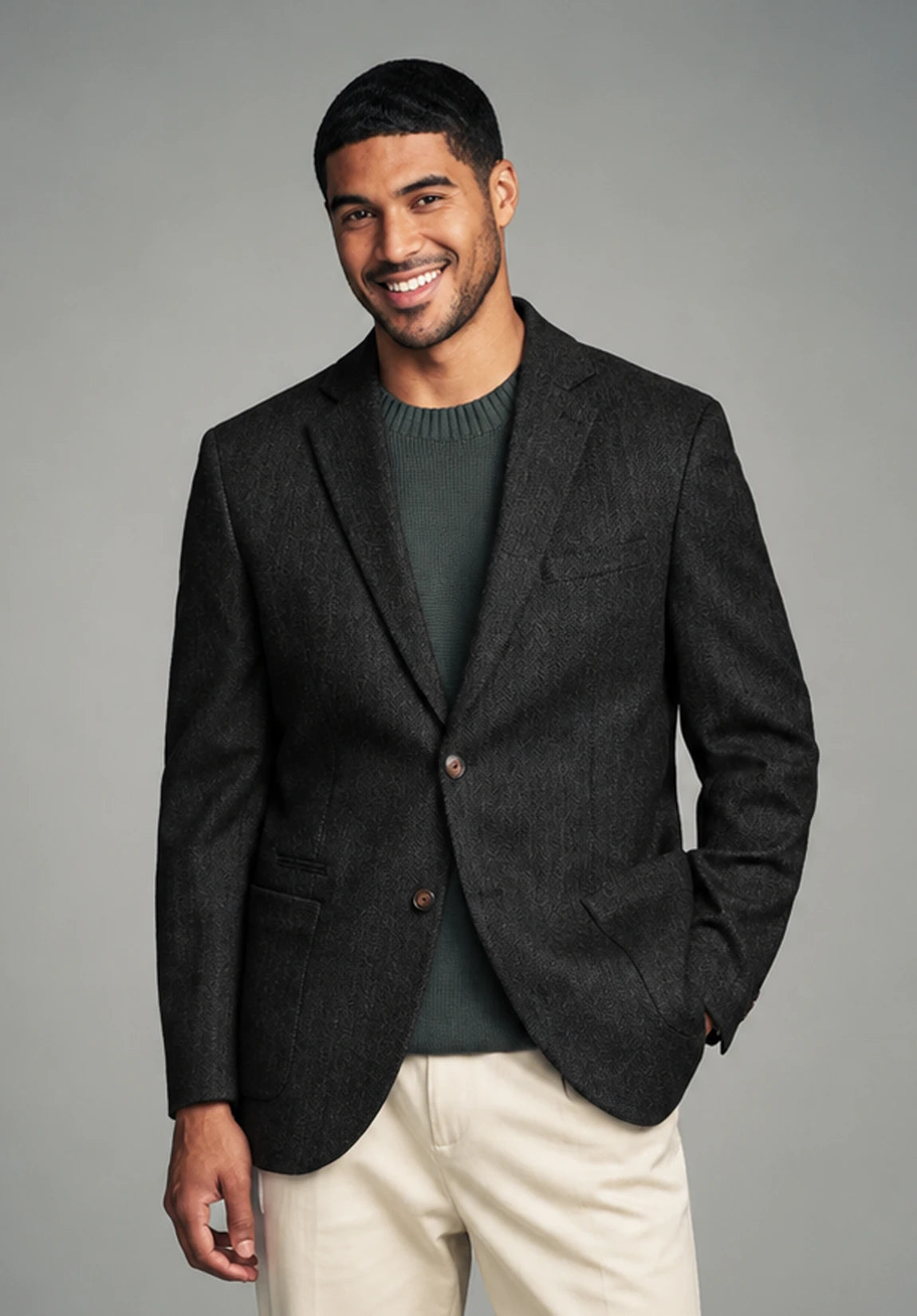 Men's herringbone jacket