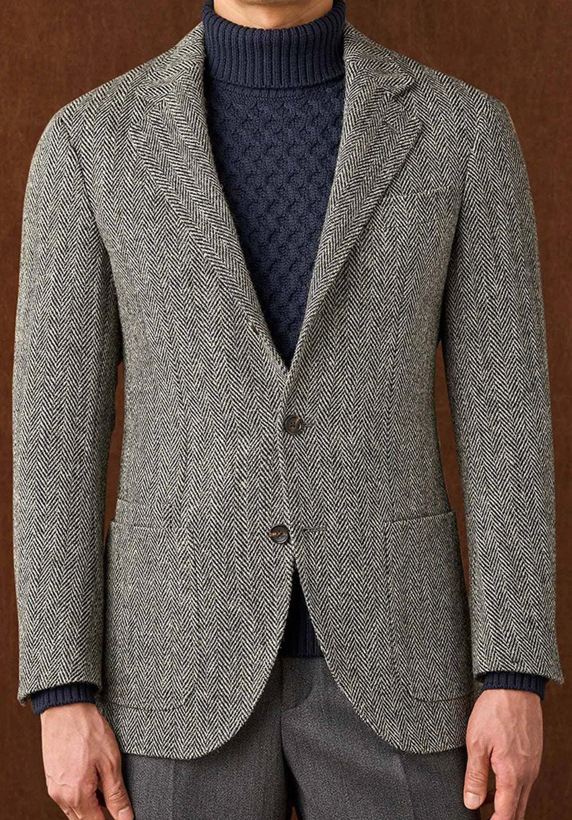 Men's herringbone jacket