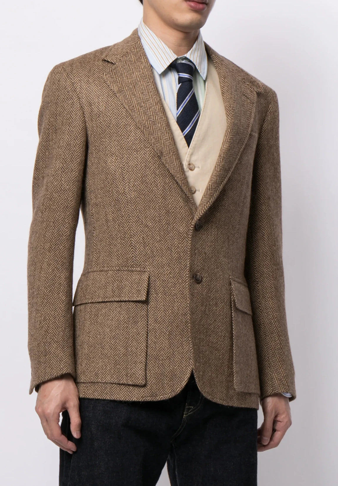 Men's herringbone jacket