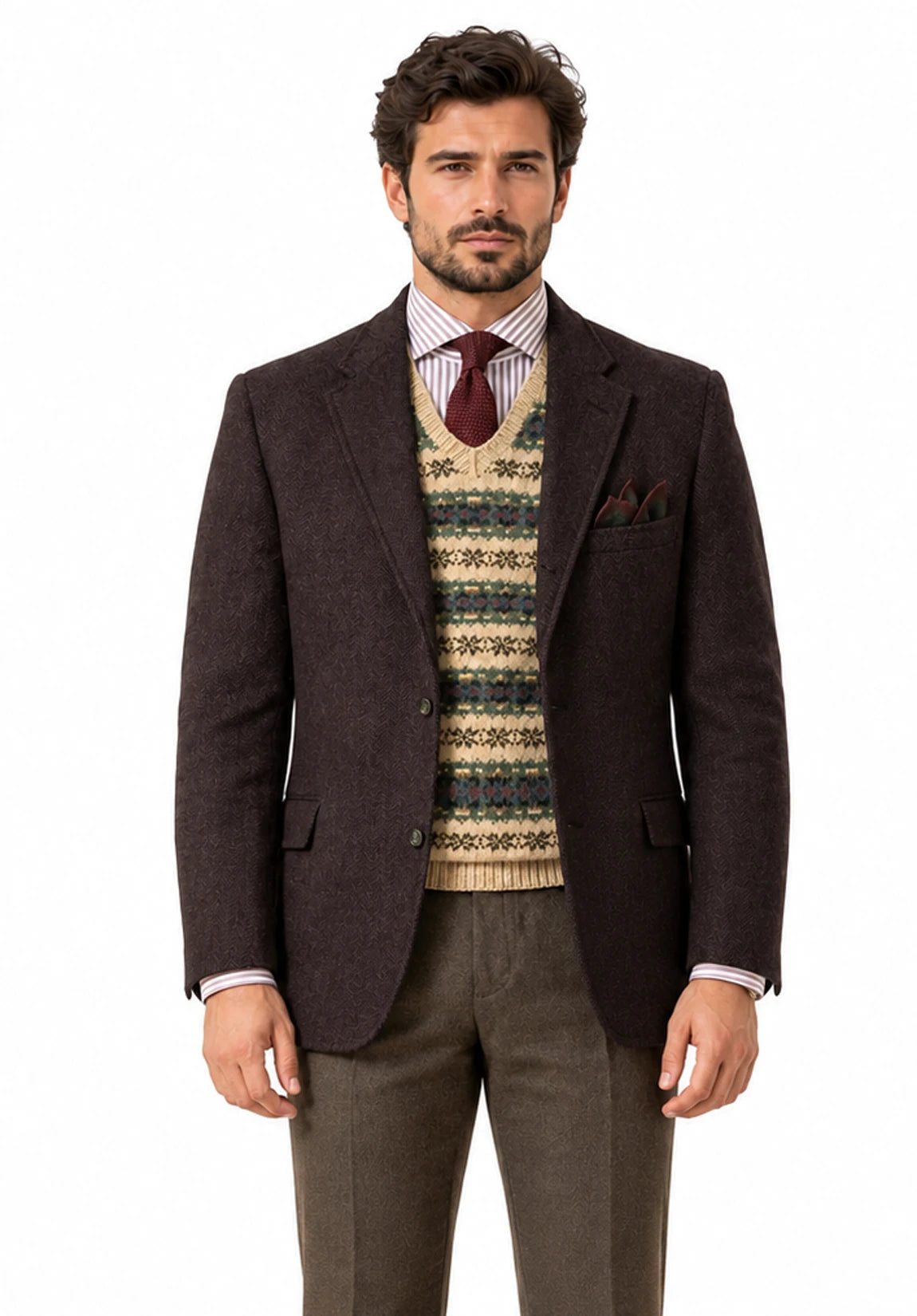 Men's herringbone jacket