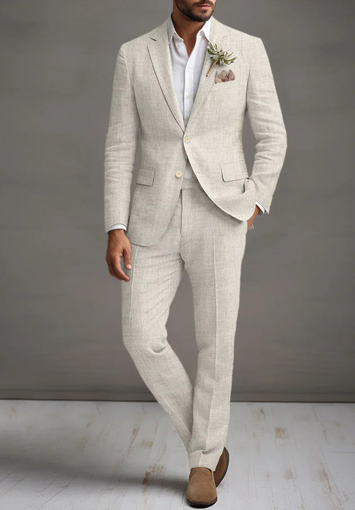 Men Linen Suit
