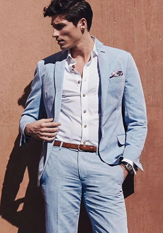 Men Linen Suit