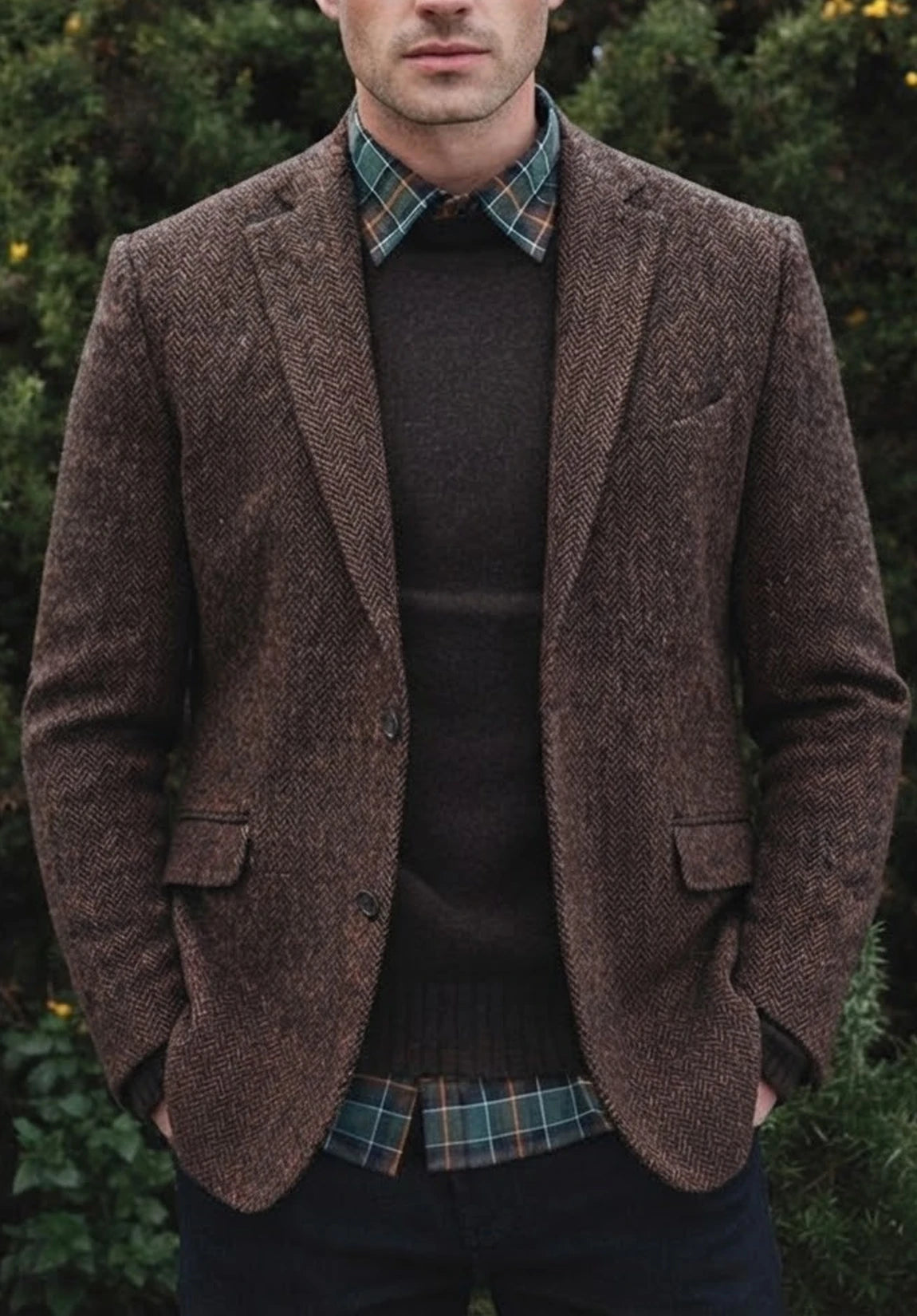 Men's herringbone jacket
