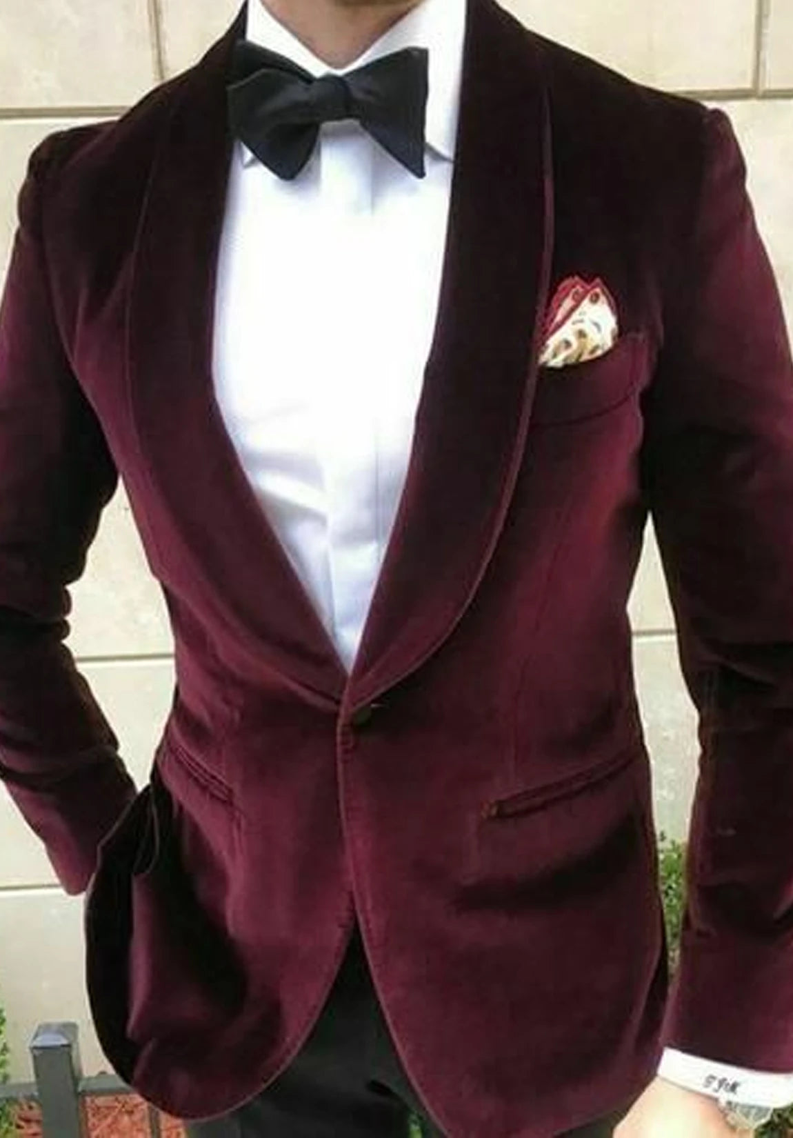 Men's velvet jacket