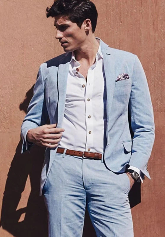 Men Linen Suit