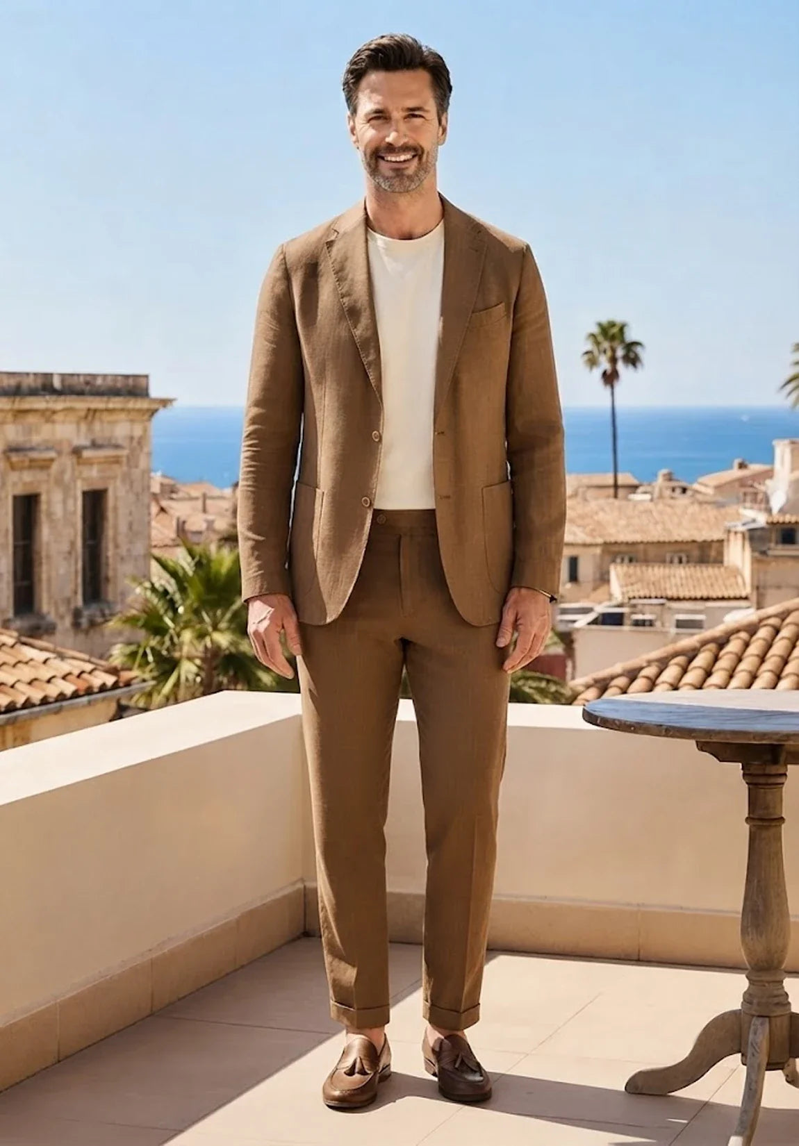 Men Linen Suit